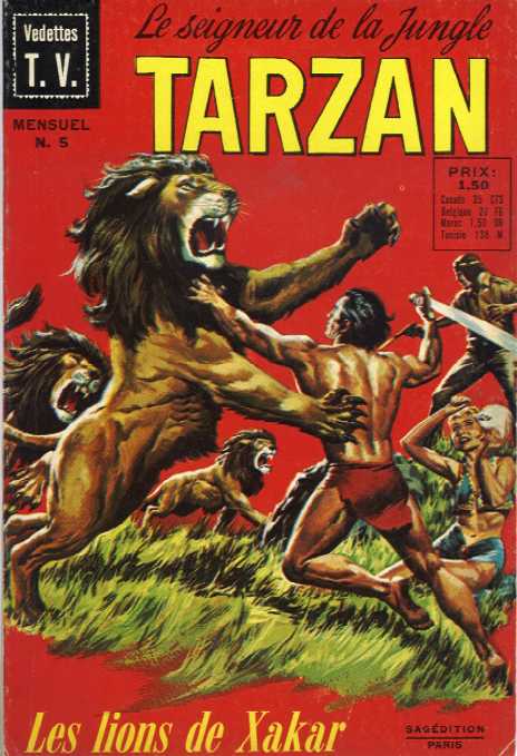 Scan de la Couverture Tarzan Vedettes Tv n 5